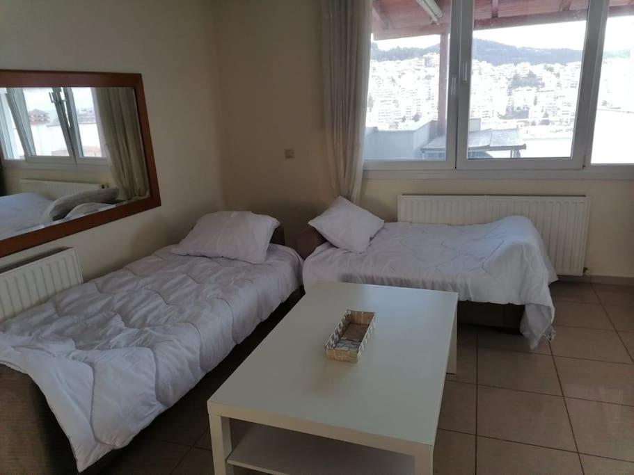 דירות קאבאלה Finas Penthouse,Private Terrace,Great View,Mins From Sea מראה חיצוני תמונה
