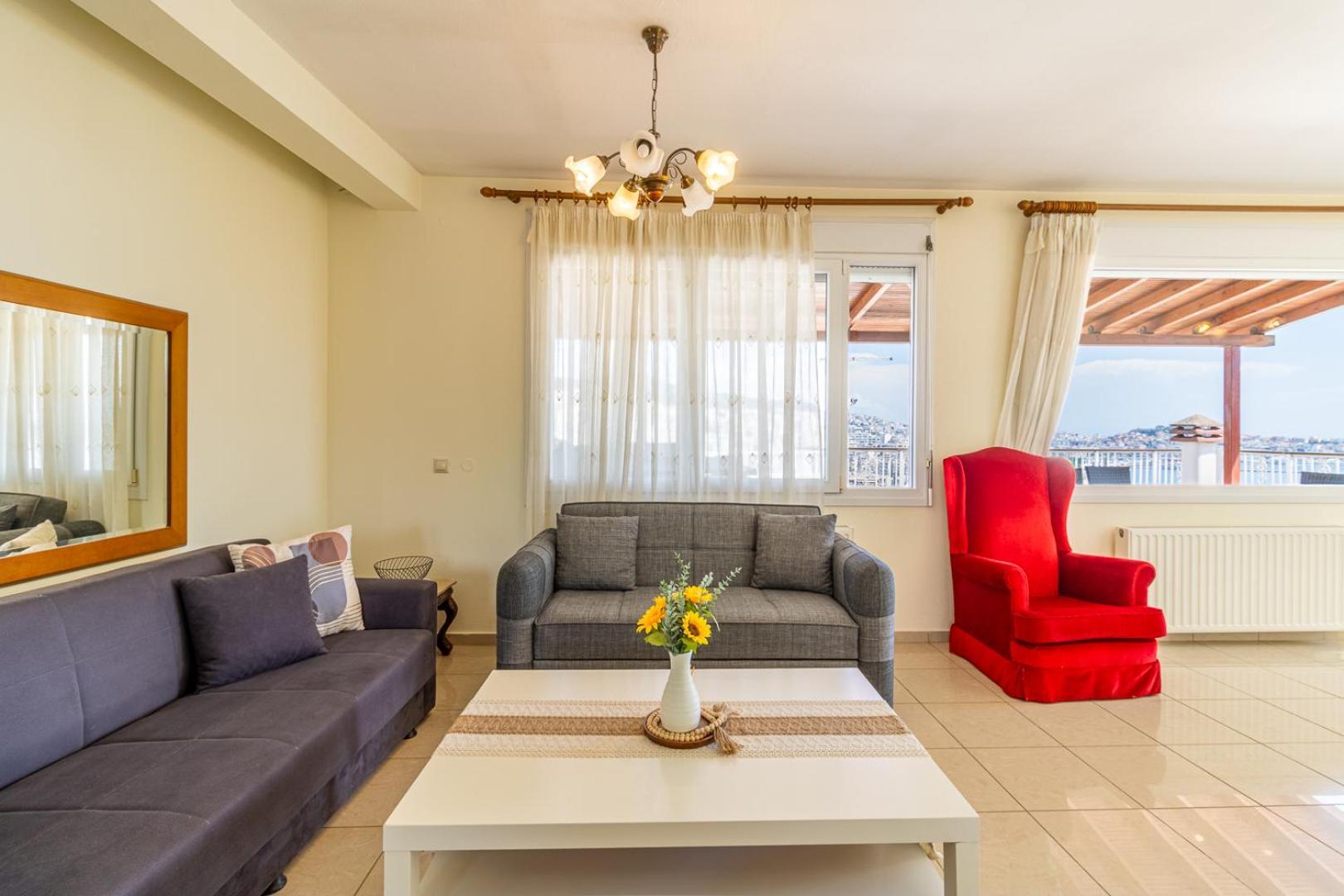 דירות קאבאלה Finas Penthouse,Private Terrace,Great View,Mins From Sea מראה חיצוני תמונה